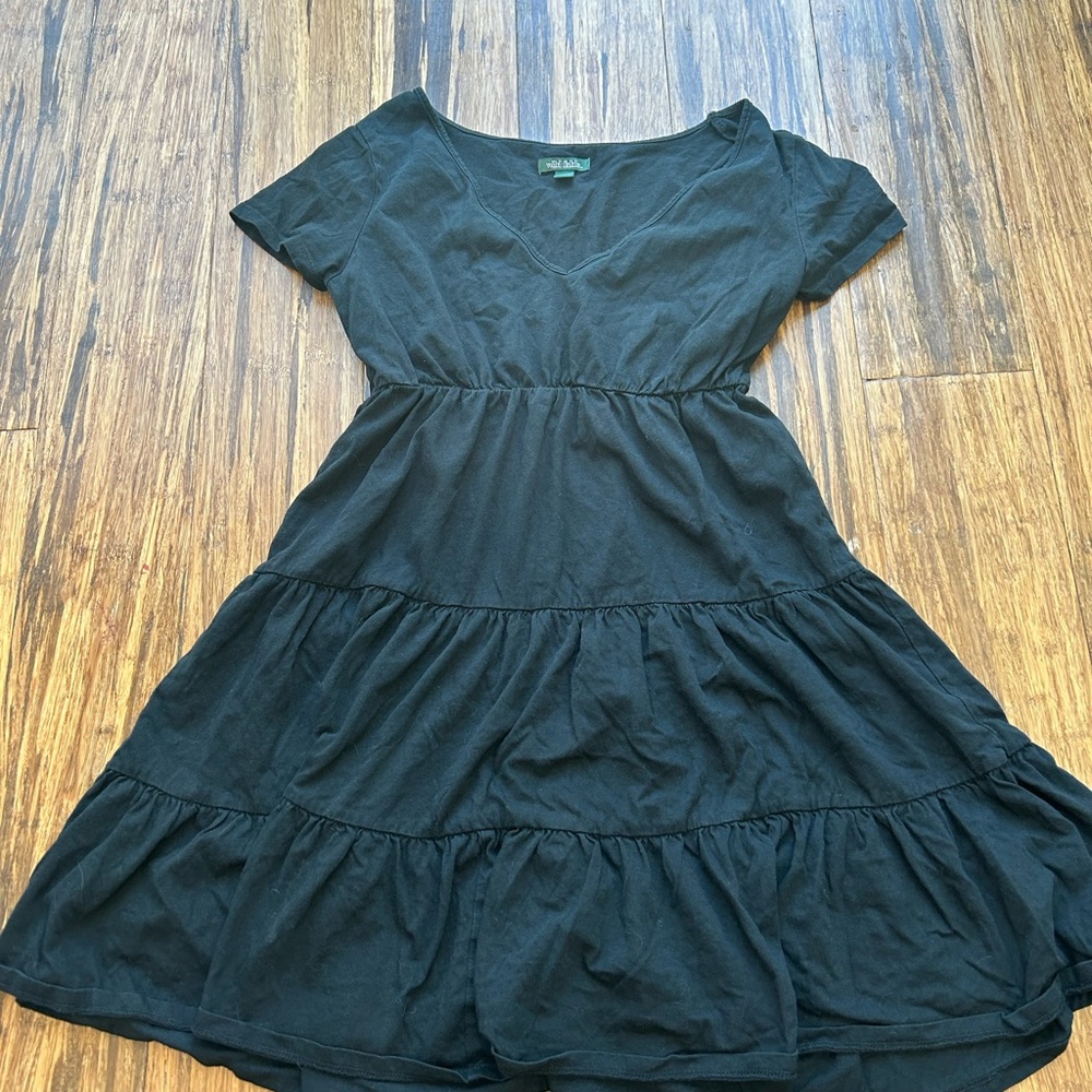 Wild Fable Black Flowy Mini Dress Size: S
